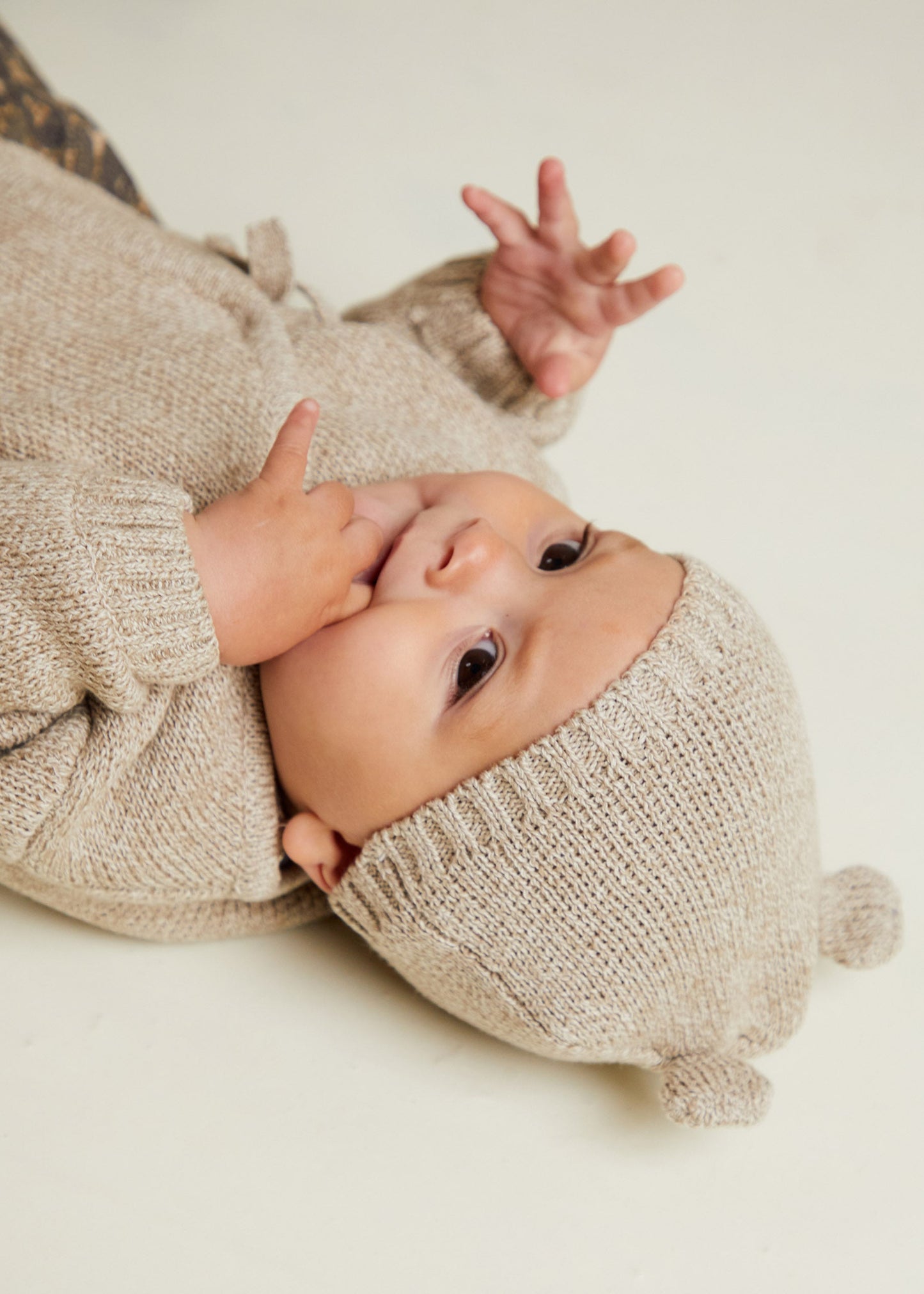 Hampton Wrap Cardigan Set | Oat