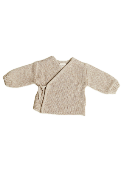 Hampton Wrap Cardigan Set | Oat