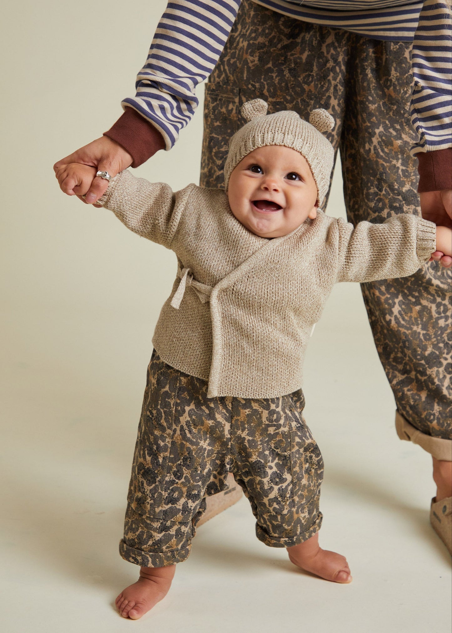 Hampton Wrap Cardigan Set | Oat