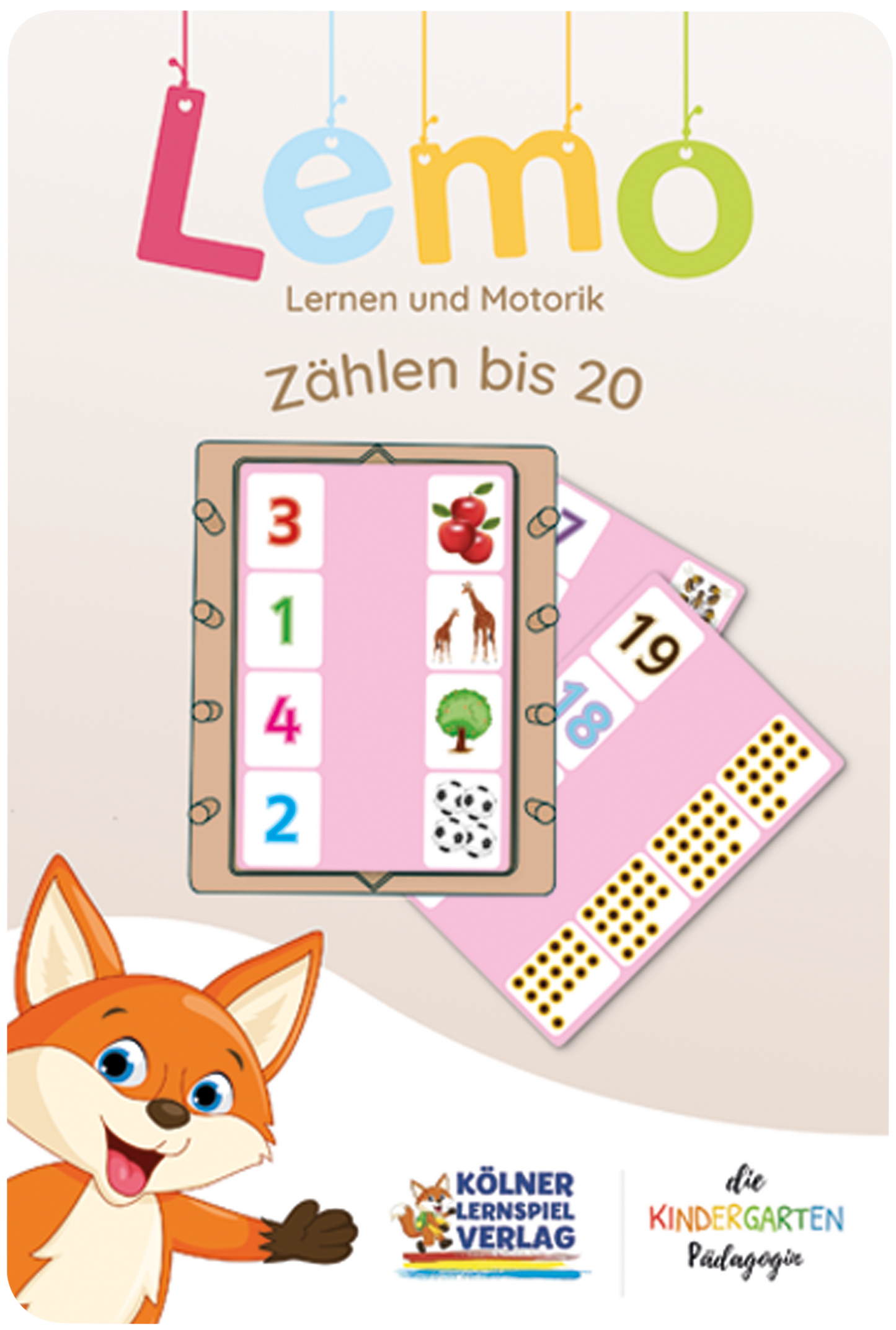 Lemo Kartensatz Zählen bis 20 vom Kölner Lernspielverlag