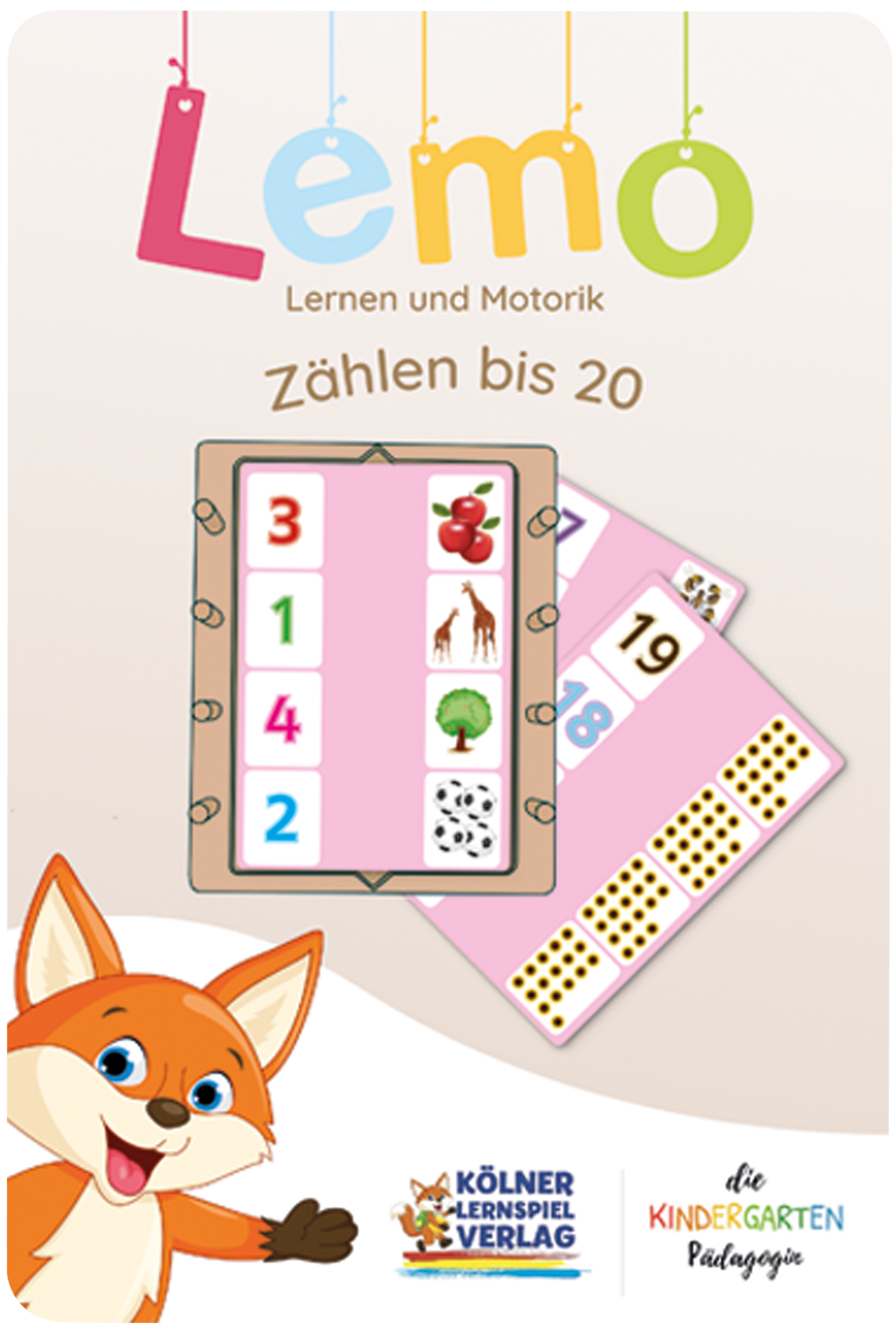 Lemo Kartensatz Zählen bis 20 vom Kölner Lernspielverlag