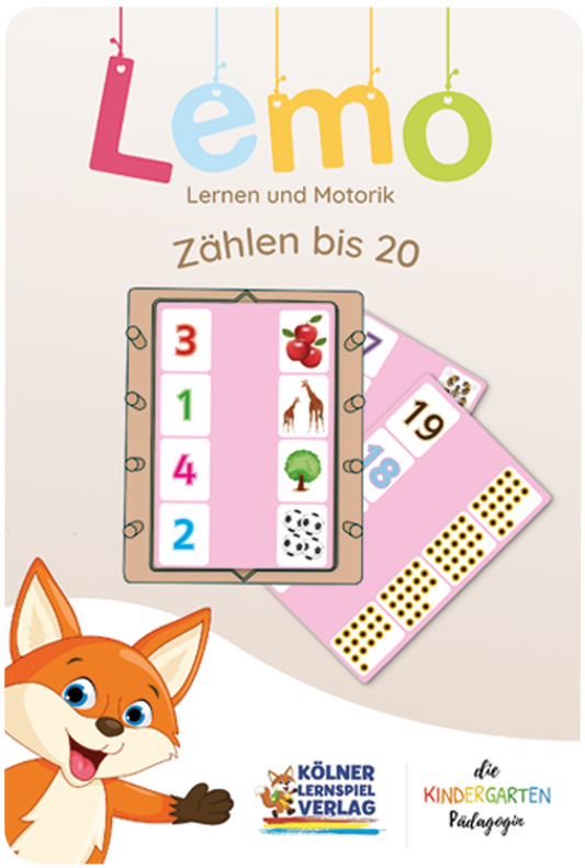 Lemo Kartensatz Zählen bis 20 vom Kölner Lernspielverlag