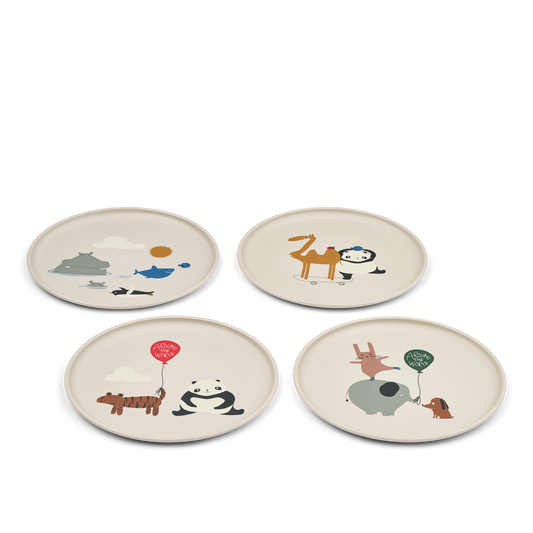 Remco 4- Pack Kinderteller | around the world Sandy