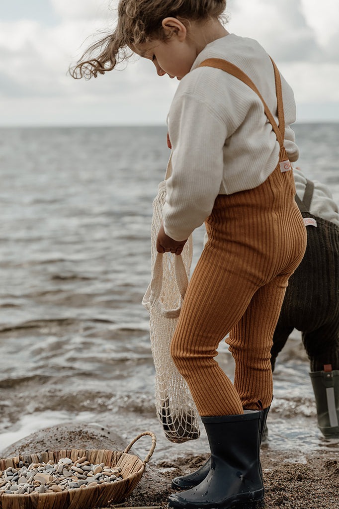 Hippy Footed Strumpfhosen mit Träger | Amber