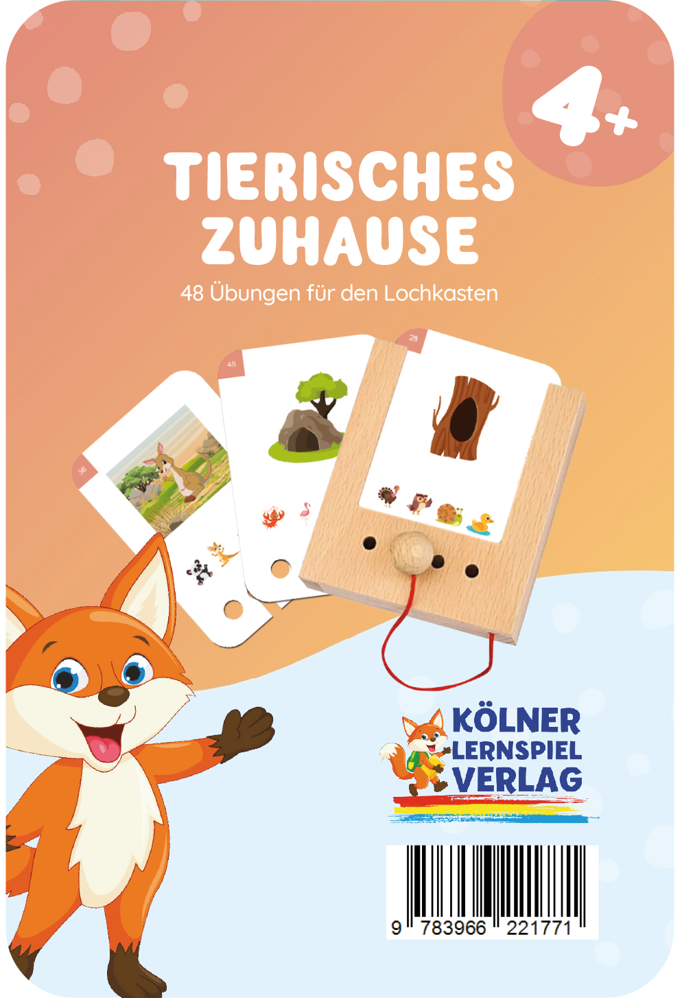 Lochkasten Kartensatz Tierisches Zuhause vom Kölner Lernspielverlag
