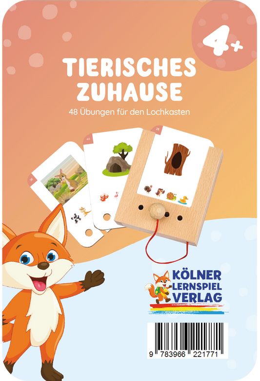 Lochkasten Kartensatz Tierisches Zuhause vom Kölner Lernspielverlag