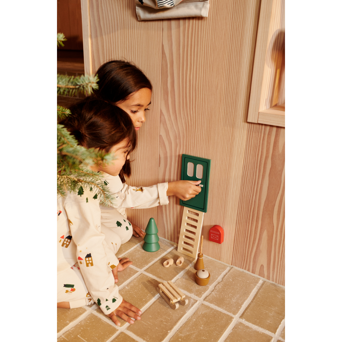 Elf door Lena | Garden green multi mix