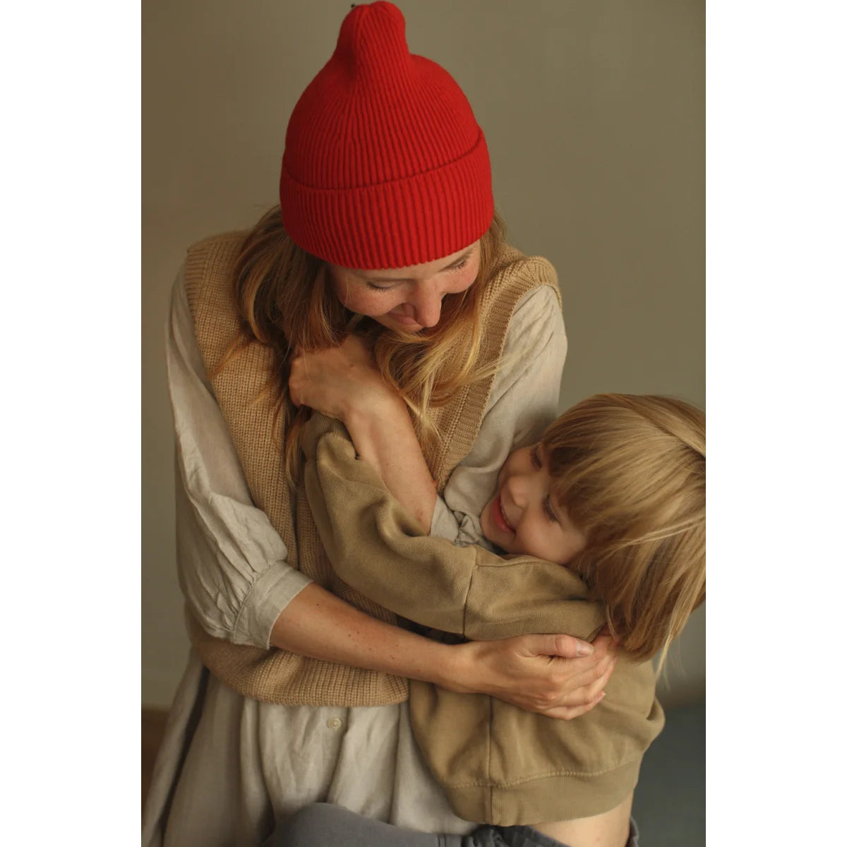 Adult Beanie Fonzie | Red