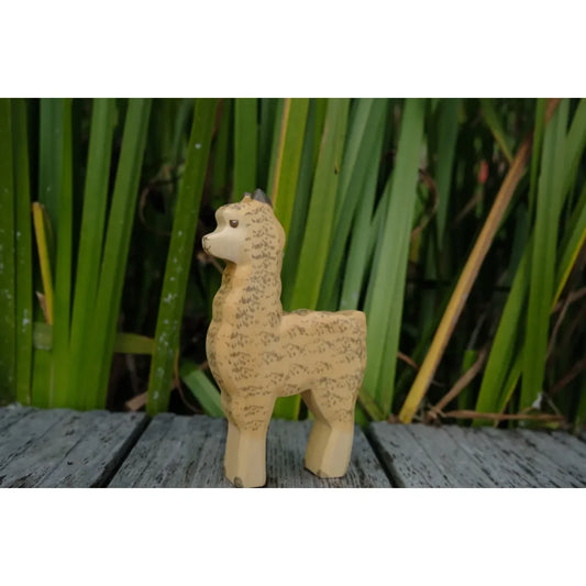 Helles, geflecktes Alpaka-Glasfigurine als dekoratives Sammlerstück