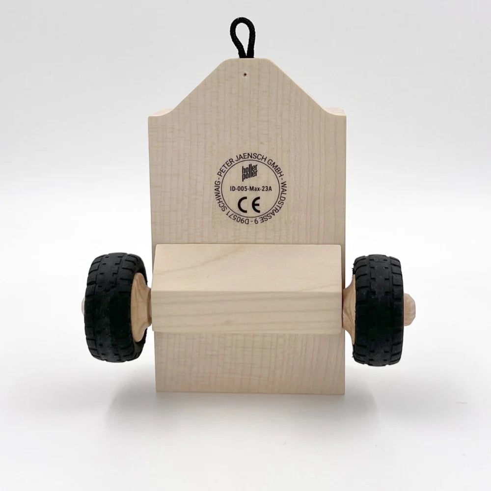 Holzspielzeugwagen mit schwarzen Rädern für Anhänger MAX Zubehör
