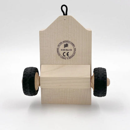 Holzspielzeugwagen mit schwarzen Rädern für Anhänger MAX Zubehör