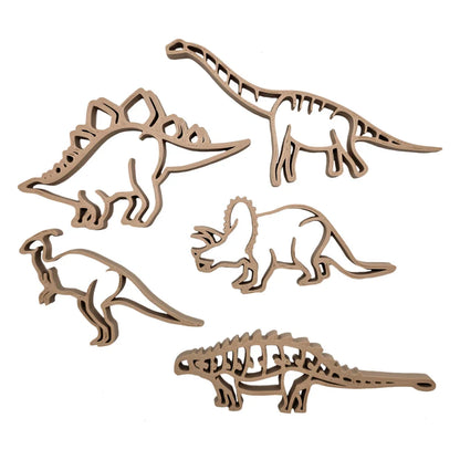 Holz-Dinosaurier-Ausstecher für nachhaltige Kinderprodukte Schweiz mit Magic Sand Grünn Ausstecher