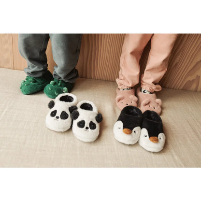 Kinder Tiermuster-Plüschhausschuhe in verschiedenen Designs, Aviaja Panda Slippers