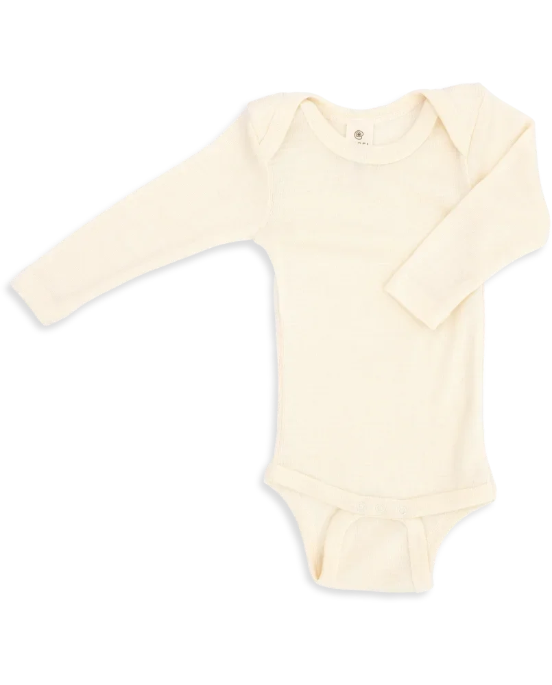 Engel Baby Body Langarm | natur - Baby Body