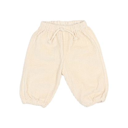 Beige Corduroy Baby Pants in Ivory, komfortabel und stilvoll für Ihr Kind