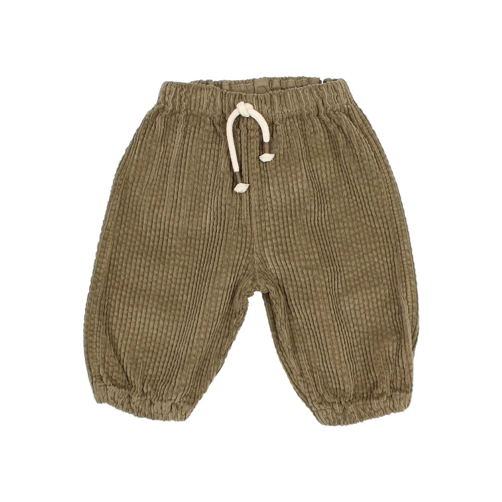 Olive grüne Corduroy Baby-Hosen, Baby Corduroy Pants Kaki, hochwertiges Kindermode-Produkt