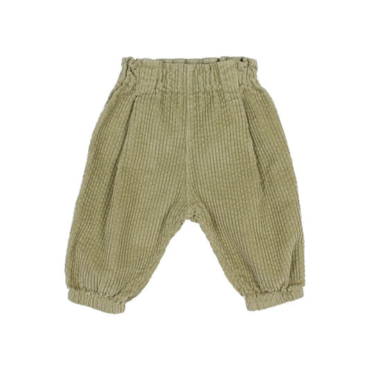 Pantaloni in velluto a coste per neonati | Natural o Green Tea
