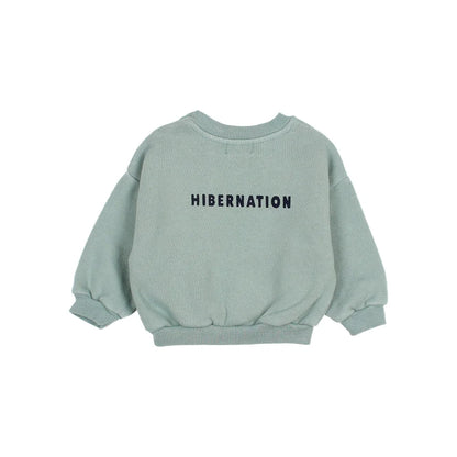 Hellgrünes Baby Hibernation Sweatshirt mit HIBERNATION Aufdruck
