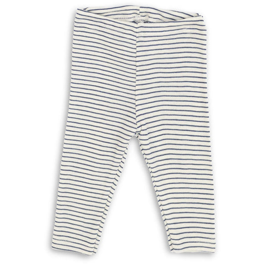 Engel Baby-Leggings aus Merinowolle und Seide in Natur und Marine