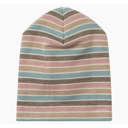 Engel Baby-Mütze aus Merinowolle und Seide in Pastellcolour