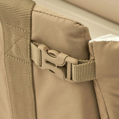 Hellbrauner Stoffriemen mit Kunststoffschnalle für Baby-Nest Amber Oat