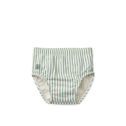 Baby Schwimmhose Anthony Peppermint Sandy, minzgrün-weiß gestreift