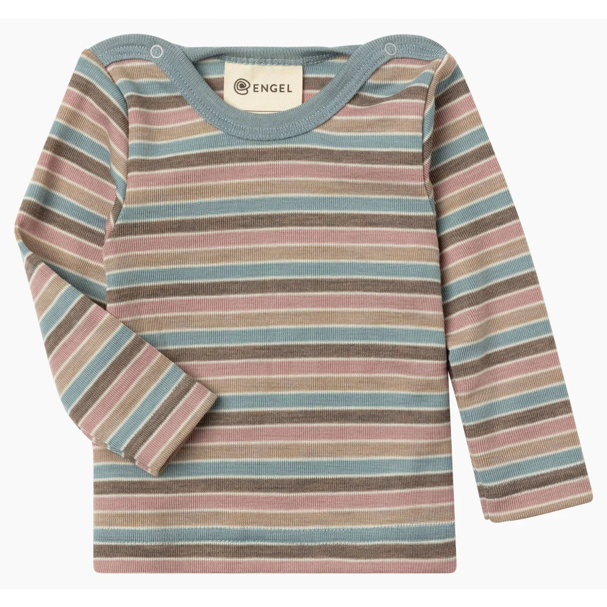 Engel Baby-Shirt langarm aus Merinowolle und Seide in Pastellcolour