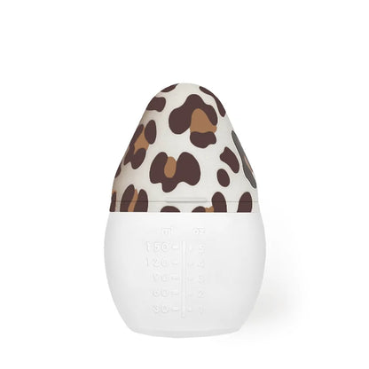 Babyflasche Graouu weiß eiförmig mit Leopardmuster 150ml oder 240ml