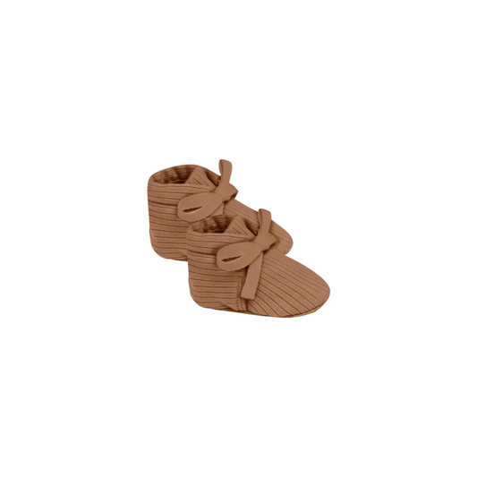 Quincy Mae Babyschühchen Gerippt | Cinnamon - Schuhe