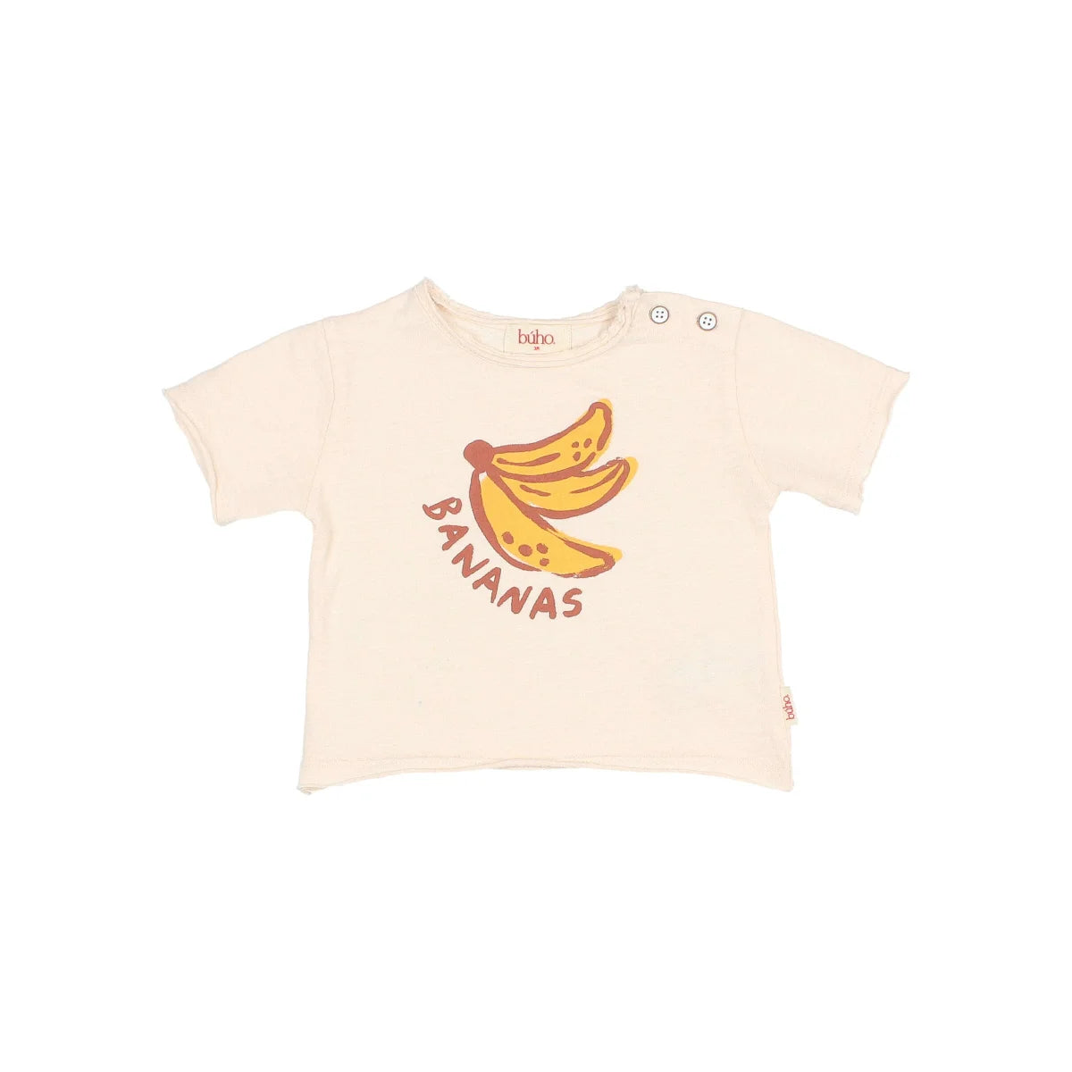 Nachhaltige Babykleidung Schweiz: Sandfarbene Bananen-T-Shirt