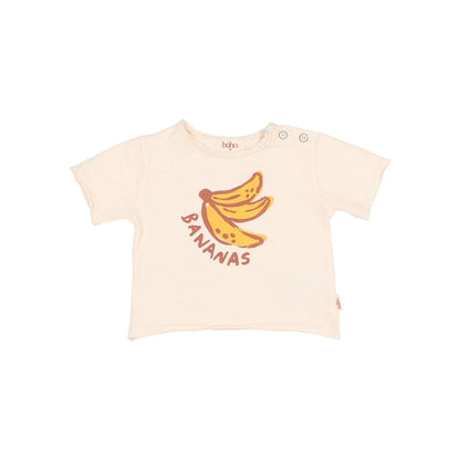 Nachhaltige Babykleidung Schweiz: Sandfarbene Bananen-T-Shirt