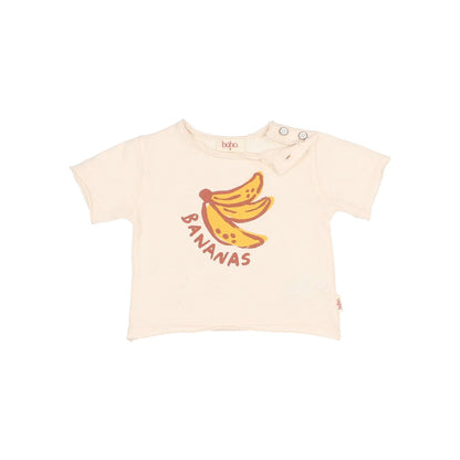 Nachhaltige Babytee Bananas Sand, ökologische Babykleidung Schweiz