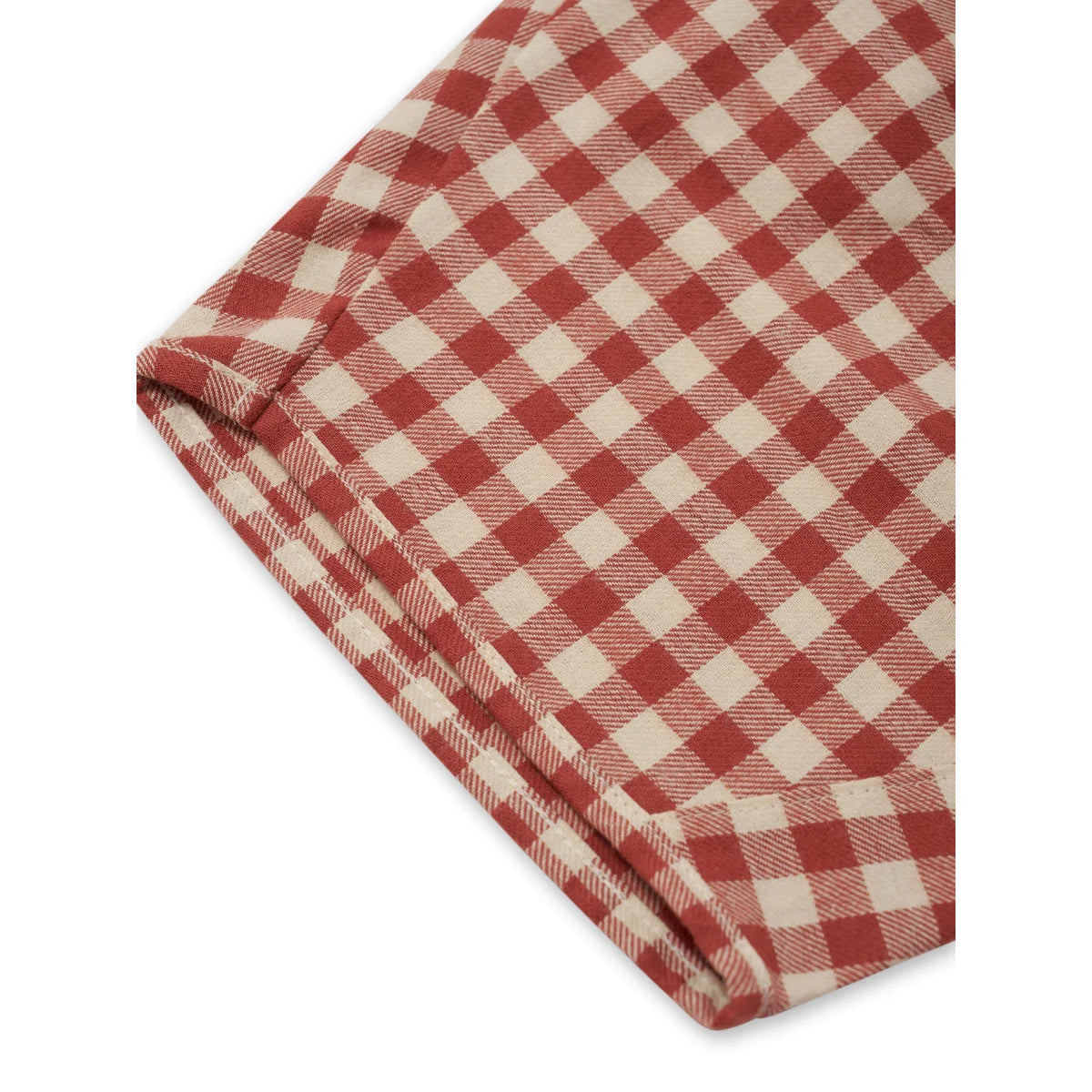 Organic Zoo Barrel Pants Paprika Gingham