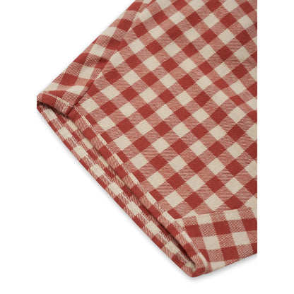 Organic Zoo Barrel Pants Paprika Gingham