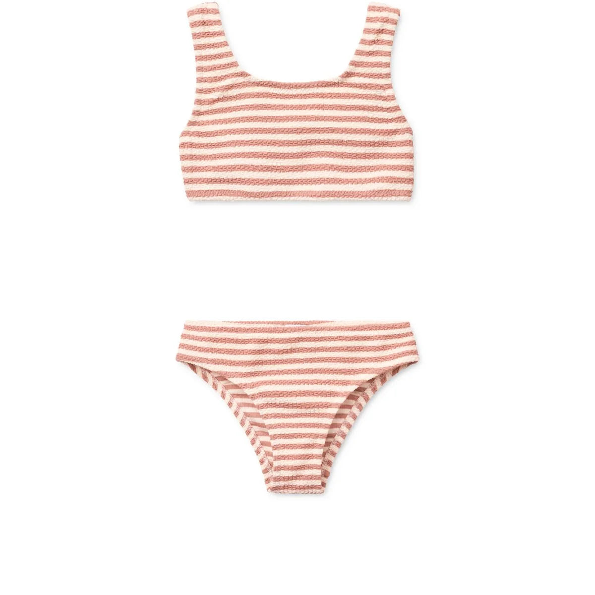 Gestreifter Bikini Bello Coral blush Creme de la creme für sonnige Tage
