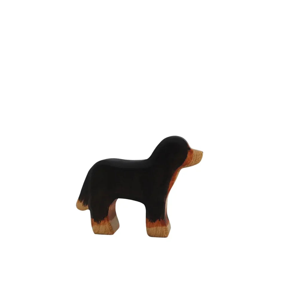 Holzspielzeughund mit Schwarz-Braun-Markierungen für Berner Sennenhund Produkt