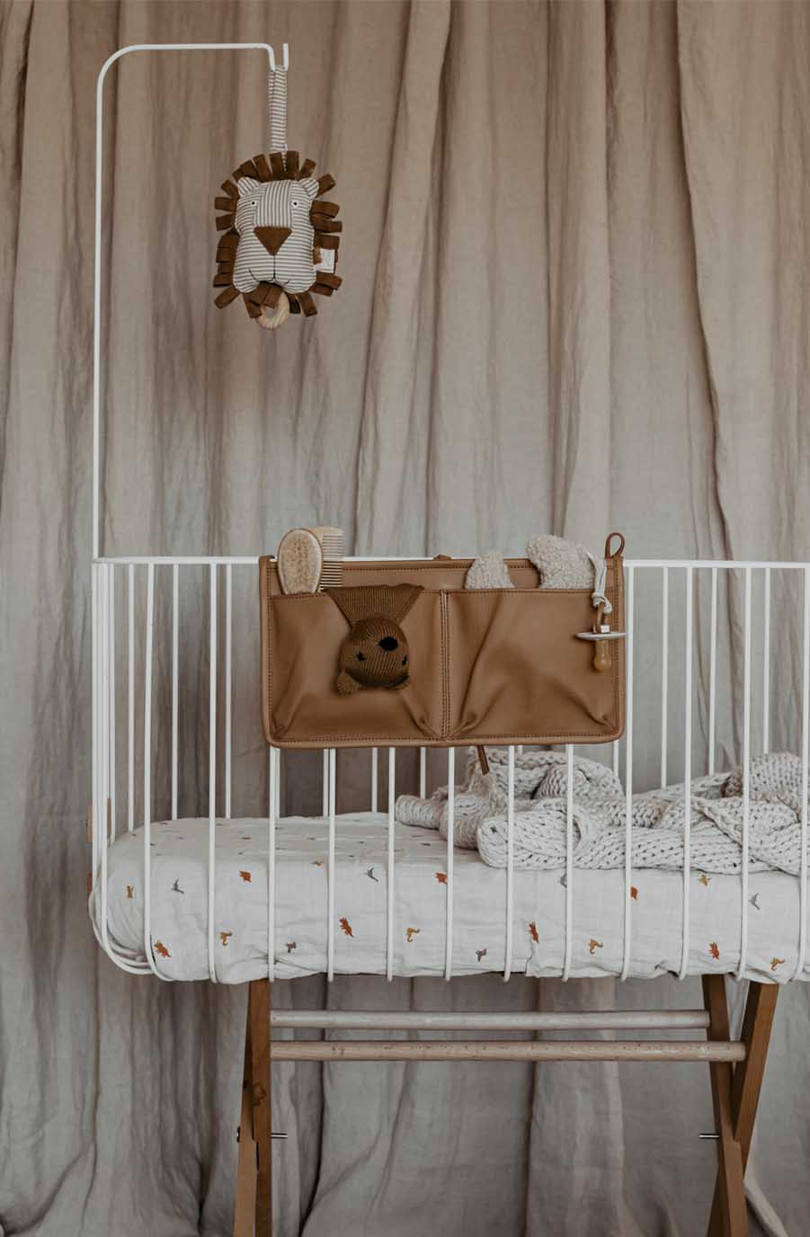 Baisik Bett Aufbewahrung Organizer | Tan - Babybett