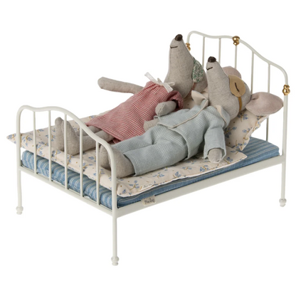 Maileg Bett Maus | Off white - Puppenhaus