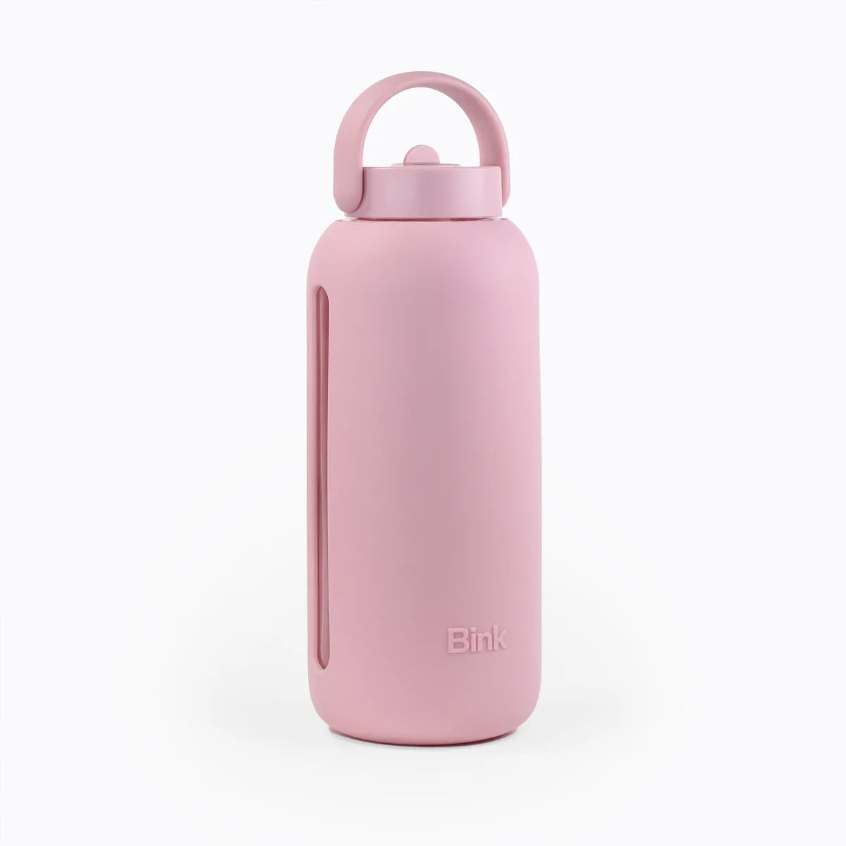 Pinkglas Wasserflasche mit Henkel, 1 Liter, langlebiges Big Bottle Produkt