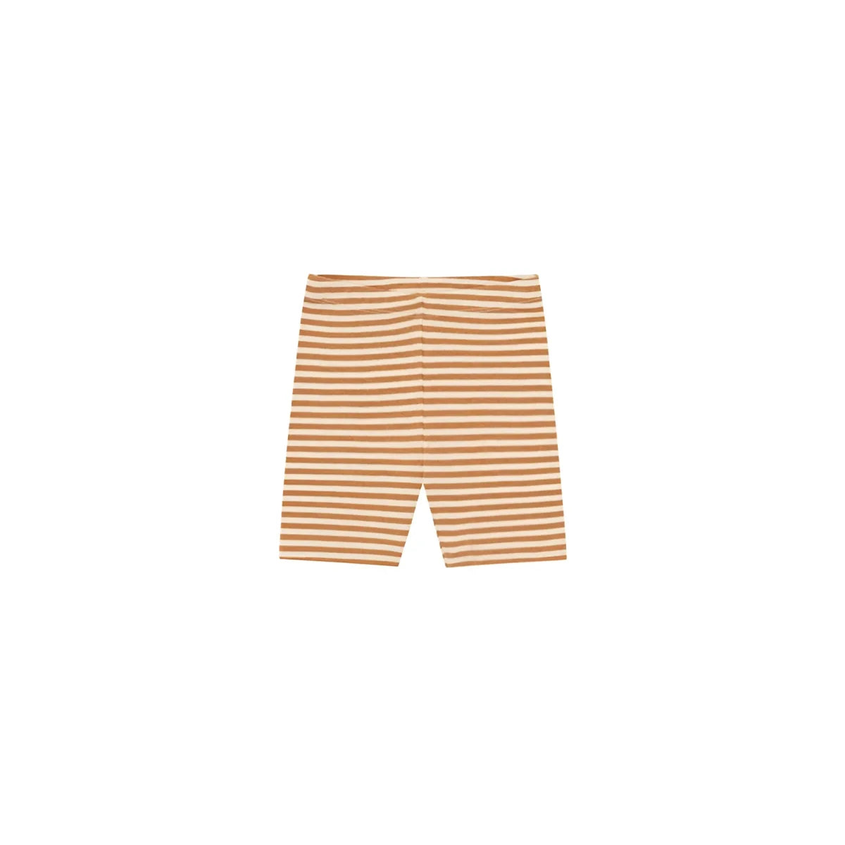 Fahrradshorts Copper Stripes in tan und cream horizontal gestreift