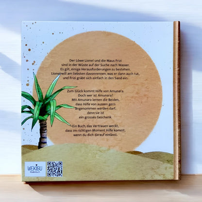Bilderbuch Amunaras Geschenk Kinderbuchcover mit bunten Illustrationen