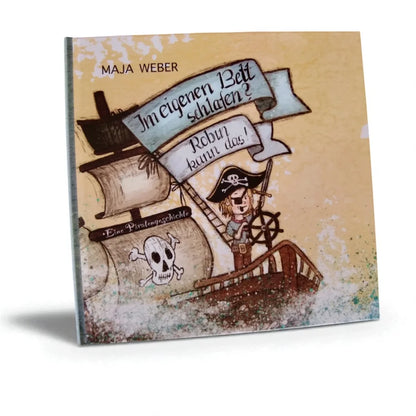 Kinderbuch mit Piratenillustration für das Bilderbuch Im eigenen Bett schlafen Robin kann das