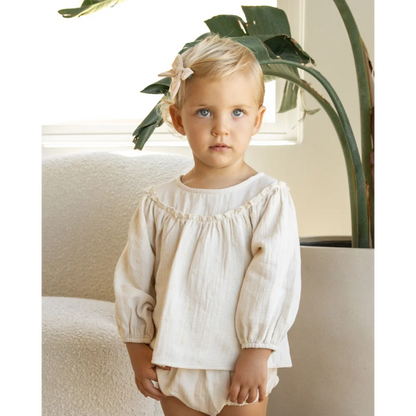 Quincy Mae Bluse Mit Ballonärmeln + Bloomer-Set | Daisy