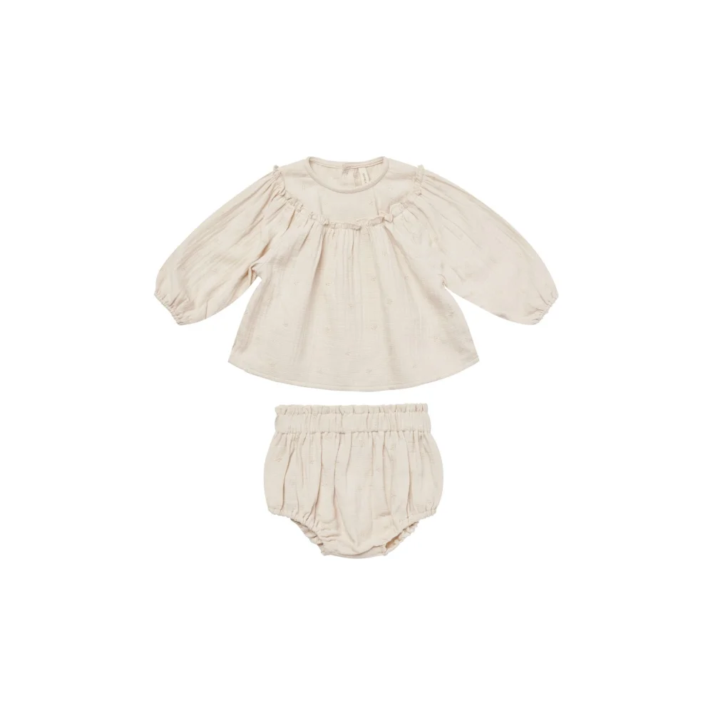 Quincy Mae Bluse Mit Ballonärmeln + Bloomer-Set | Daisy