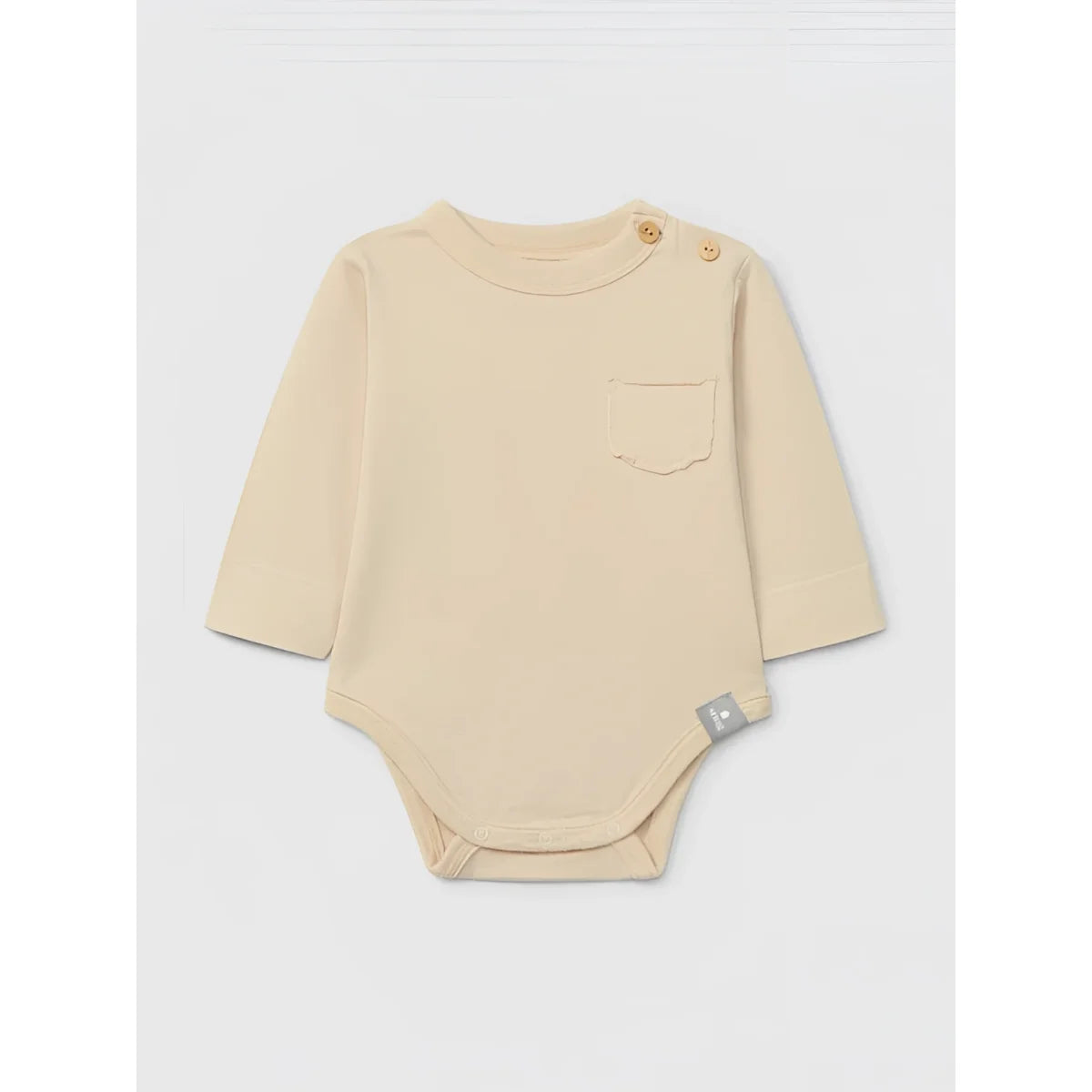 Snug Body mit Brusttasche in Beige – Ansicht 1