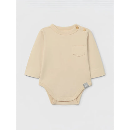 Snug Body mit Brusttasche in Beige – Ansicht 1