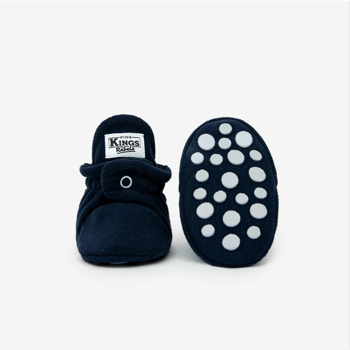 Kings & Rebels Booties Fleece Gripper Navy Blue