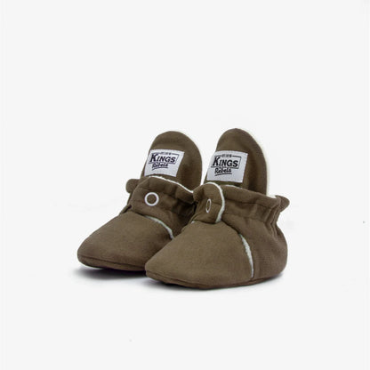 Kings & Rebels Booties Gamuza Classic Chai, Babybooties in warmem Khakibraun