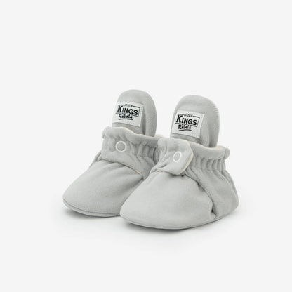 Kings & rebels Booties Gamuza Classic graue Babybooties mit perfekter Passform