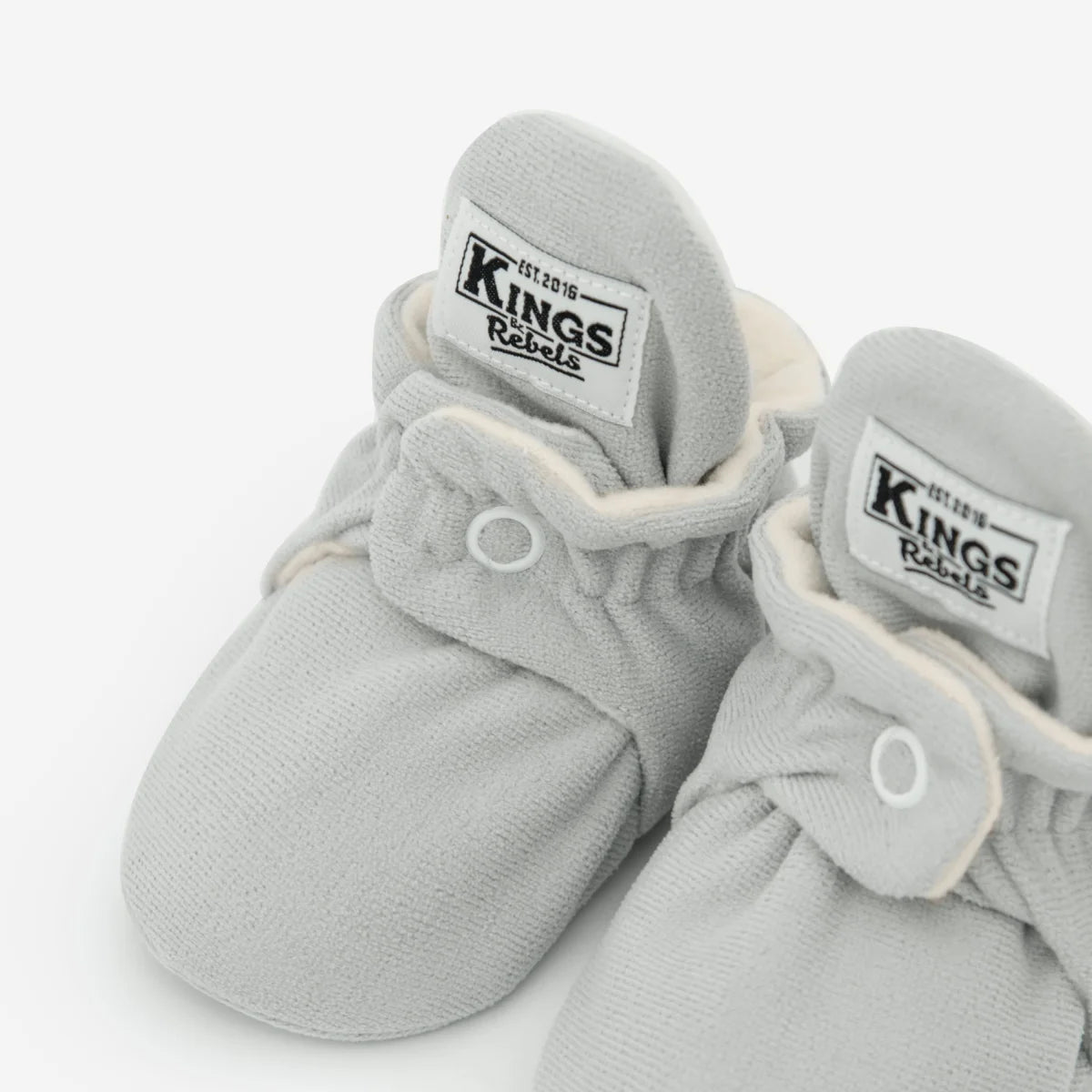 Kings & rebels Booties Gamuza Gripper Grau 12-18 Monate, weiche graue Gamuza